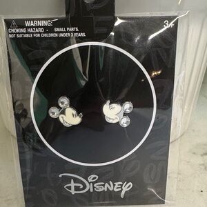 Disney Mickey Mouse Silver Earrings for Kids
